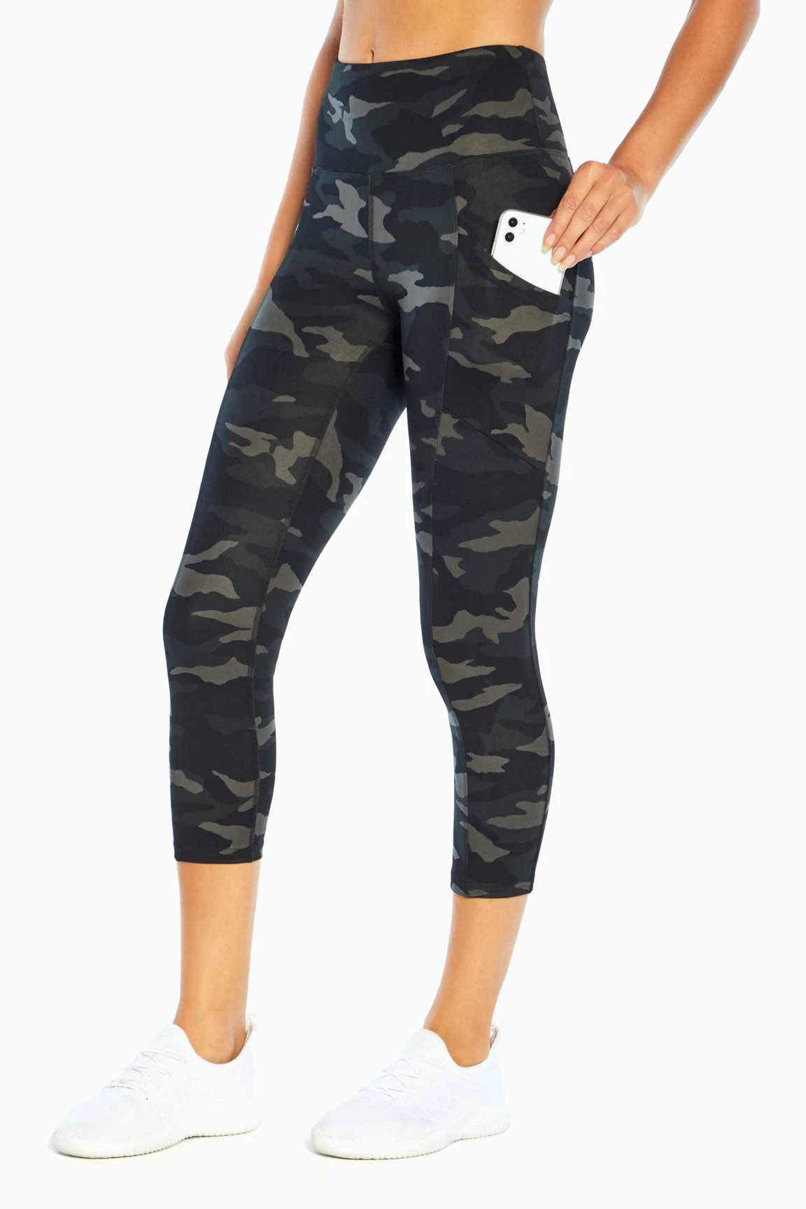 Marika Balance Collection Eclipse Printed Side Pocket Mid Calf Capri Legging 1 Marika Balance Collection Eclipse Printed Side Pocket Mid Calf Capri Legging