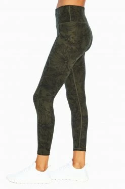 Marika Balance Collection Printed Side Pocket Eclipse Ankle Legging Bottoms