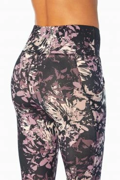 Marika Balance Collection Printed Side Pocket Eclipse Ankle Legging Bottoms