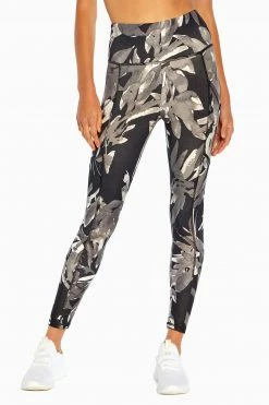 Marika Balance Collection Printed Side Pocket Eclipse Ankle Legging Bottoms