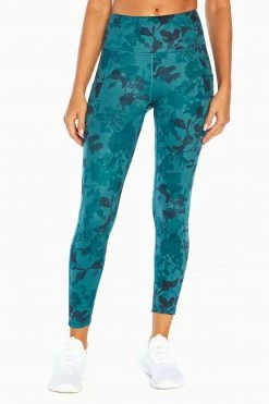 Marika Balance Collection Printed Side Pocket Eclipse Ankle Legging Bottoms