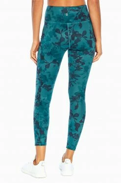 Marika Balance Collection Printed Side Pocket Eclipse Ankle Legging Bottoms