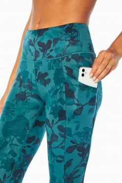 Marika Balance Collection Printed Side Pocket Eclipse Ankle Legging Bottoms