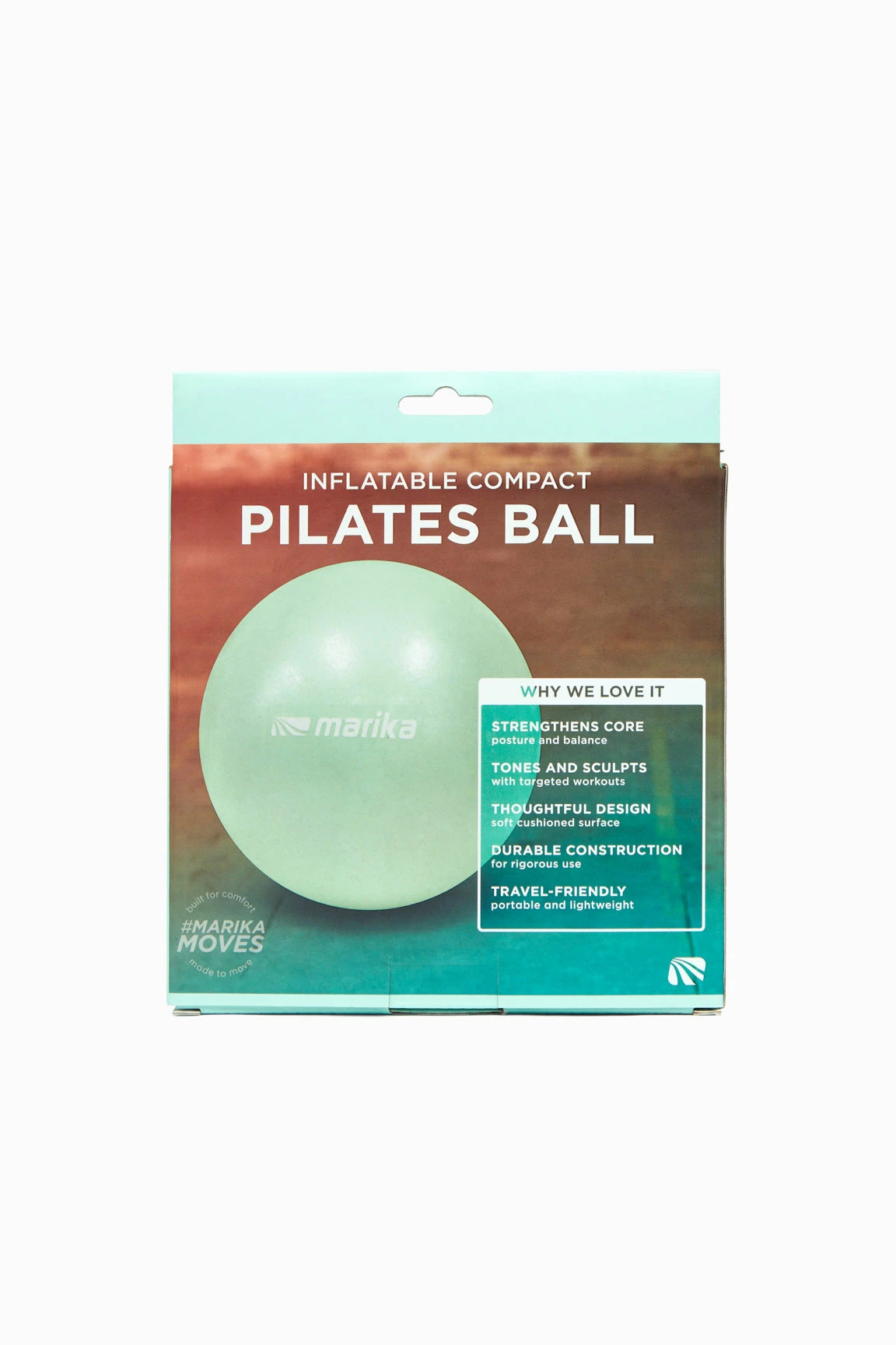 Marika Features 9" Diameter Inflatable Pilates Ball 2 Marika Features 9" Diameter Inflatable Pilates Ball