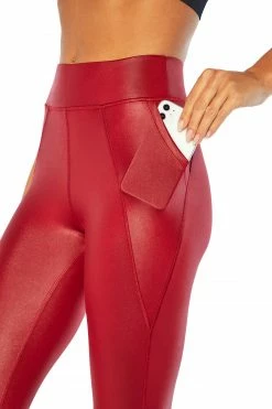 Marika Cycle House Louis Shine Side Pocket Ankle Legging 38 Marika Cycle House Louis Shine Side Pocket Ankle Legging