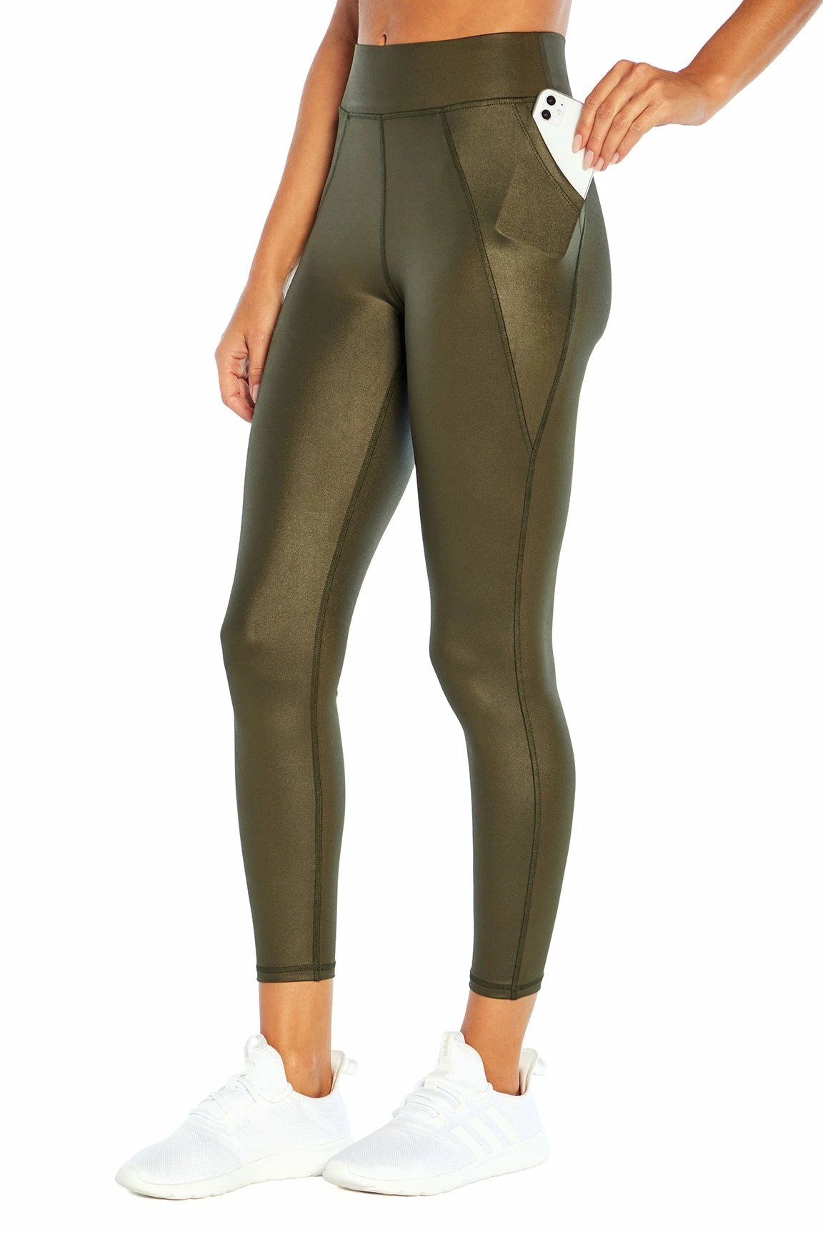 Marika Cycle House Louis Shine Side Pocket Ankle Legging 1 Marika Cycle House Louis Shine Side Pocket Ankle Legging
