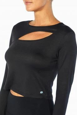 Marika Cycle House Cropped Sawyer Long Sleeve Top