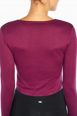 Marika Cycle House Cropped Sawyer Long Sleeve Top