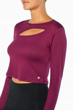 Marika Cycle House Cropped Sawyer Long Sleeve Top
