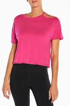 Marika Cycle House Urban Cropped Short Sleeve Top Features