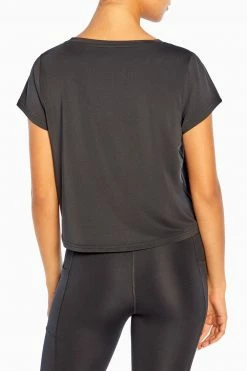 Marika Features Glow Up Cropped Short Sleeve Tee