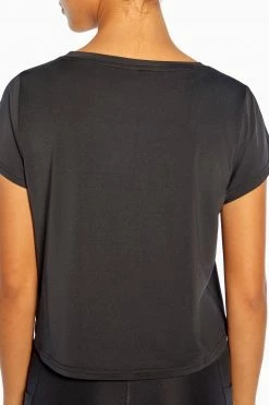 Marika Features Glow Up Cropped Short Sleeve Tee