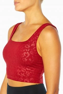 Marika Playful Prints Embossed Lola Long Sports Bra 32 Marika Playful Prints Embossed Lola Long Sports Bra