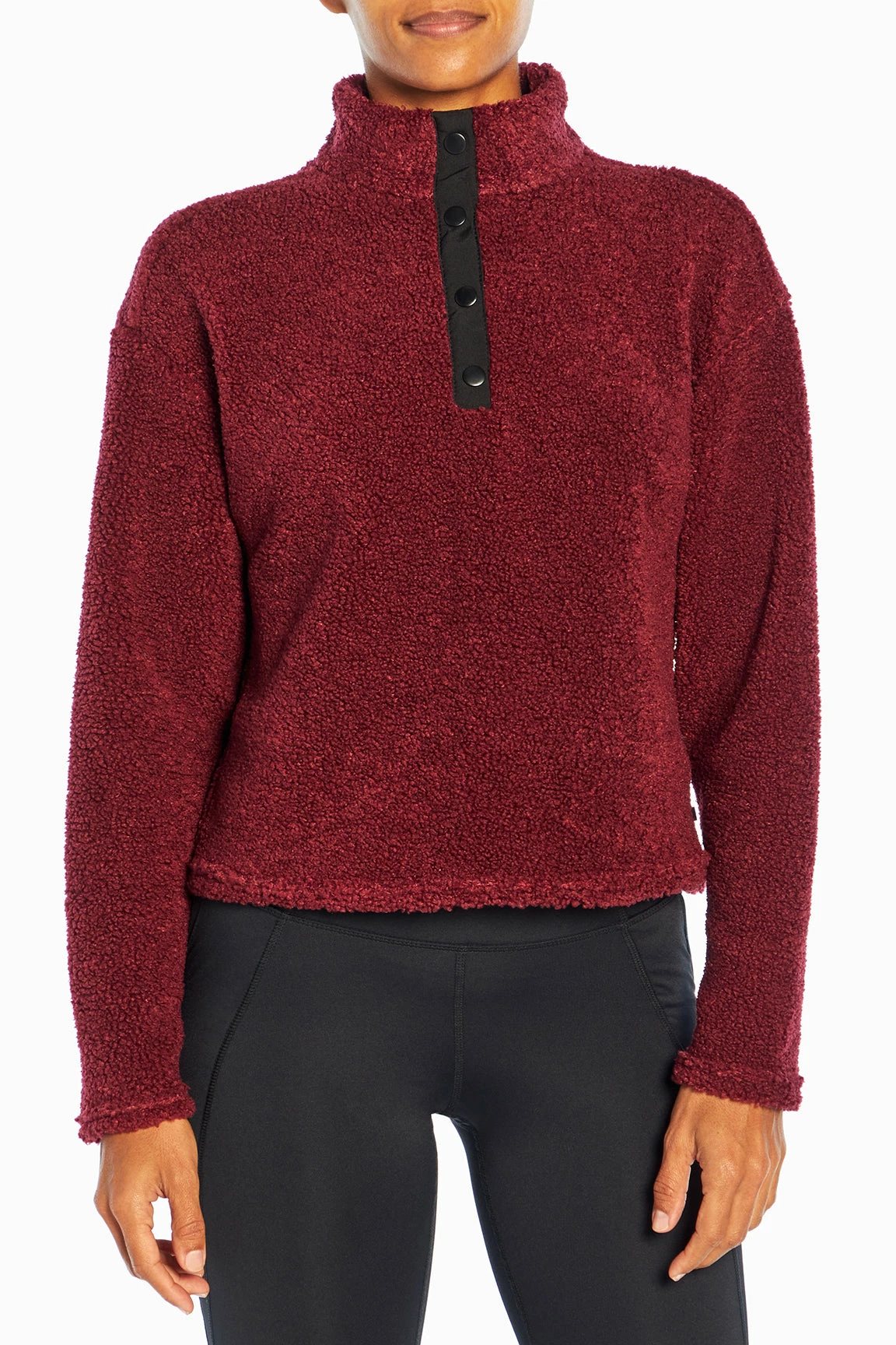 Marika Tyra Cropped Sherpa Pullover 4 Marika Tyra Cropped Sherpa Pullover