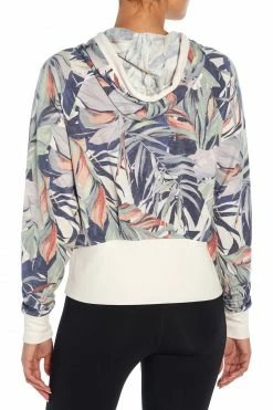 Marika Playful Prints Sit Back Cropped Hoodie