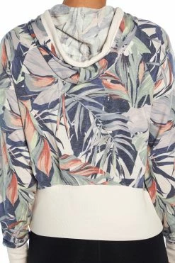 Marika Playful Prints Sit Back Cropped Hoodie