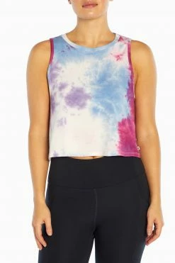 Marika Spectrum Cropped Tank Playful Prints