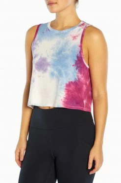 Marika Spectrum Cropped Tank Playful Prints