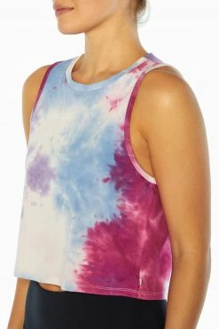 Marika Spectrum Cropped Tank Playful Prints