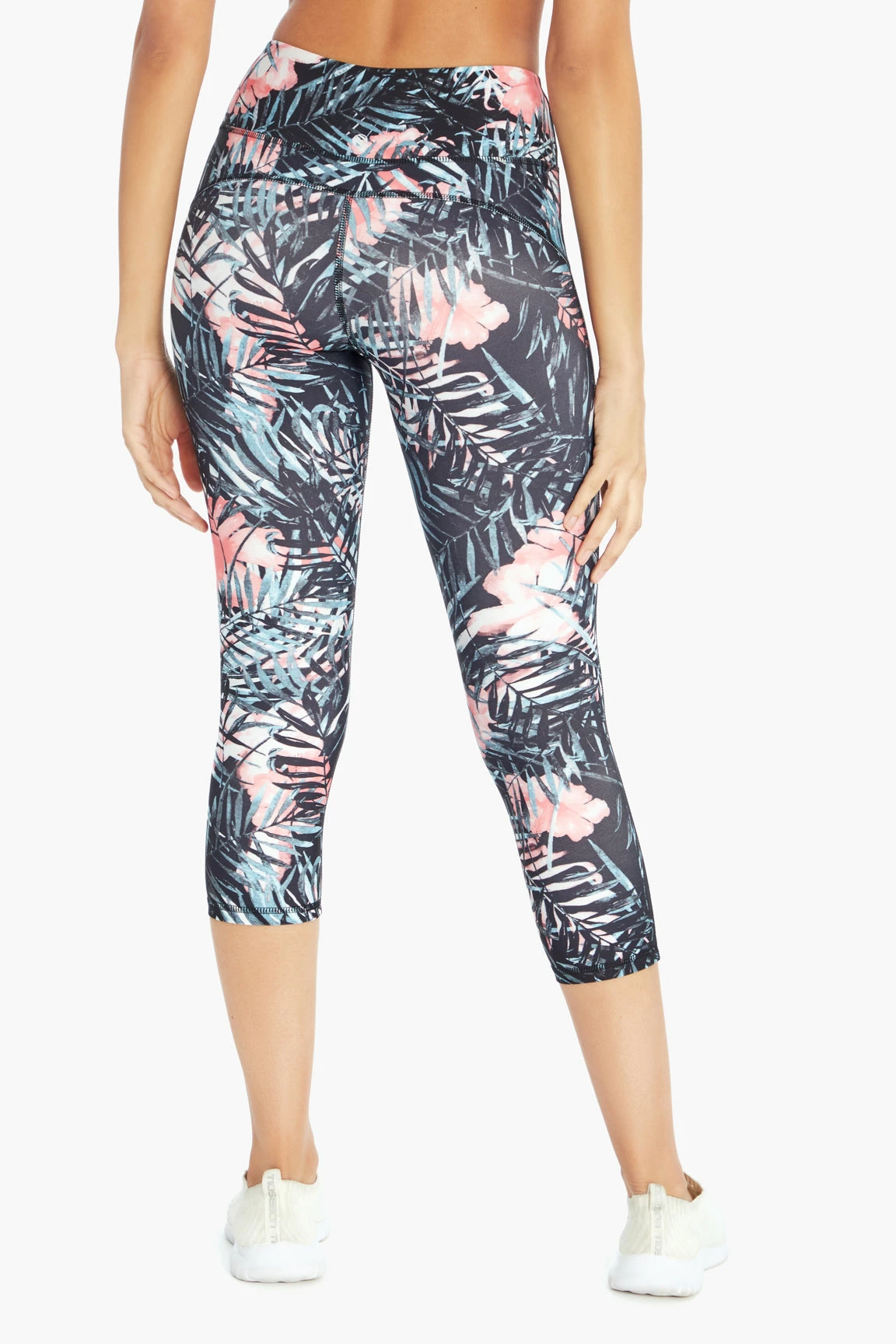 Marika Sport Palm Printed Capri Legging - Peach Tropics 5 Marika Sport Palm Printed Capri Legging - Peach Tropics